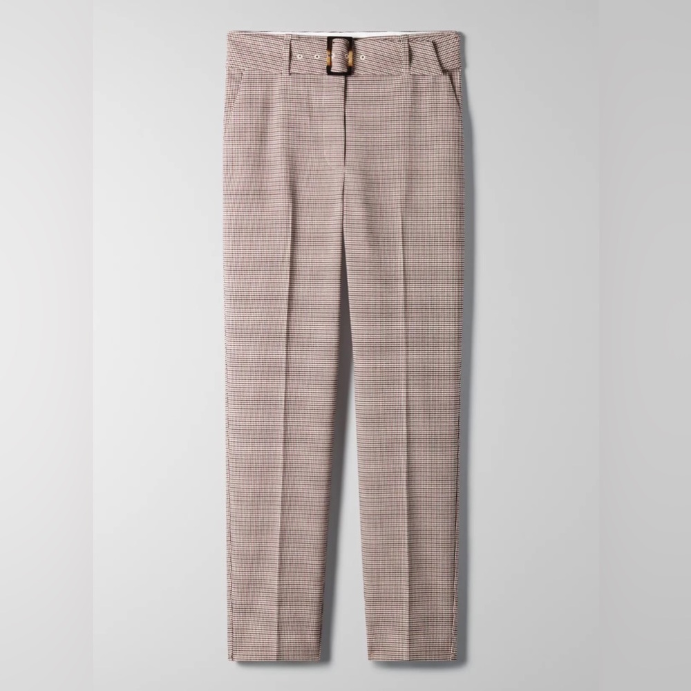 Babaton Walker Check Pant
Beige/Red Houndstooth